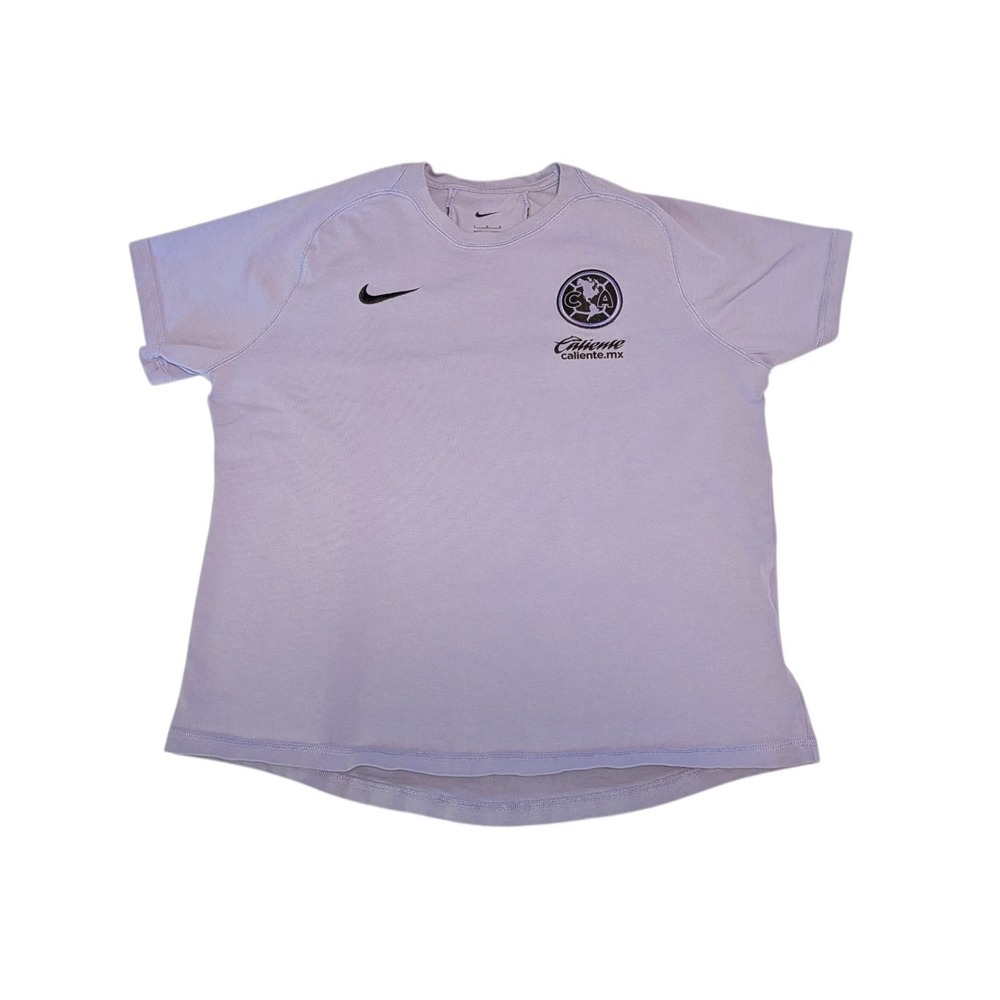 Nike Club America Soccer Training Shirt Caliente.mx Logo Purple Large FD9317-580